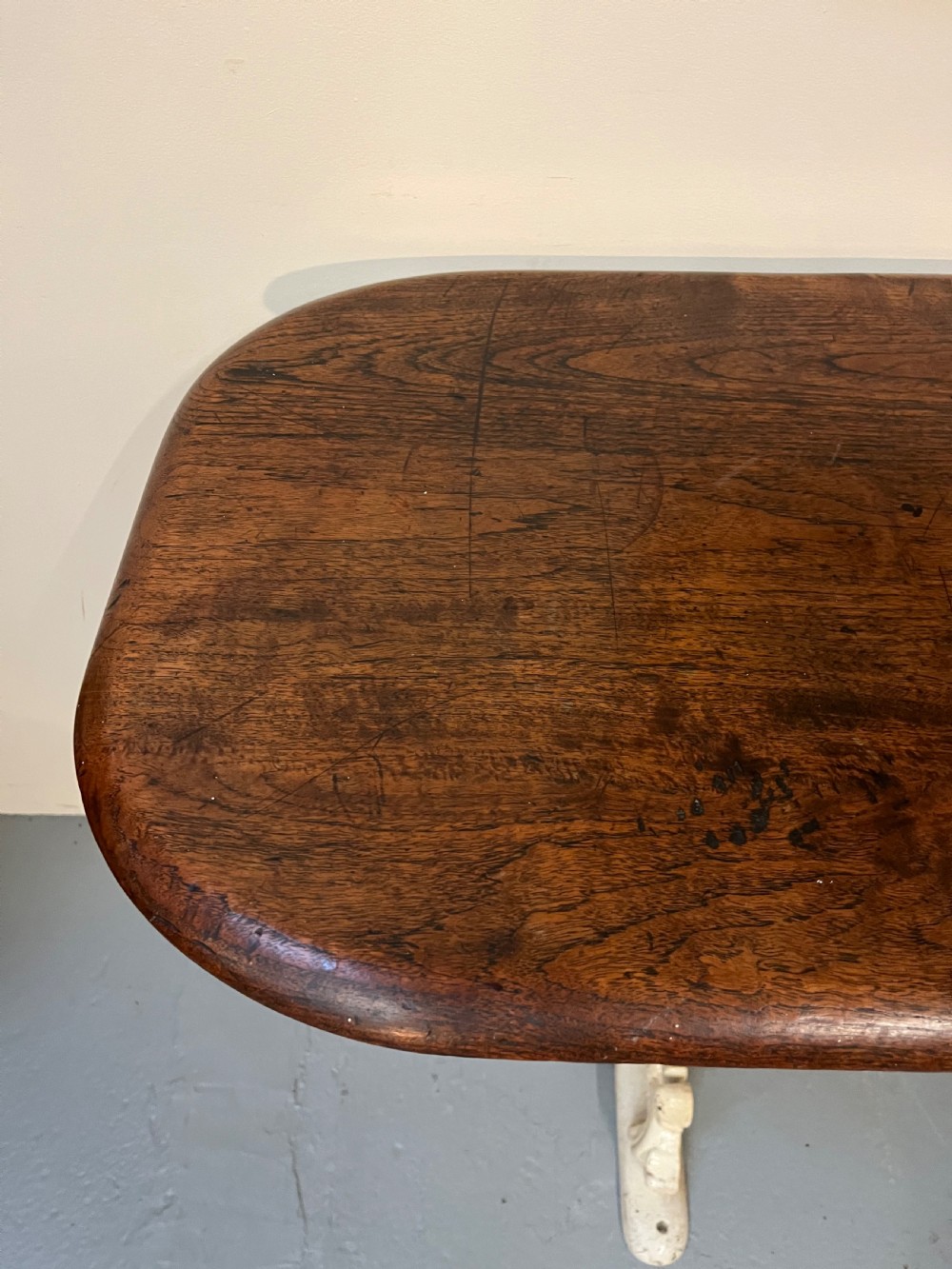 Cast iron and teak table  View XII