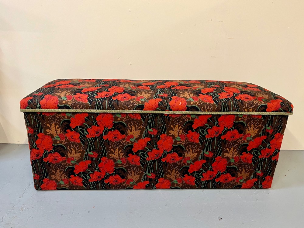 Large upholstered ottoman 