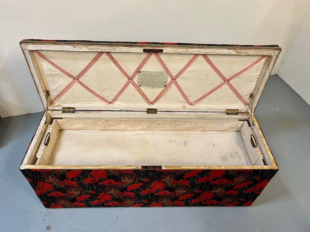 Large upholstered ottoman  View V