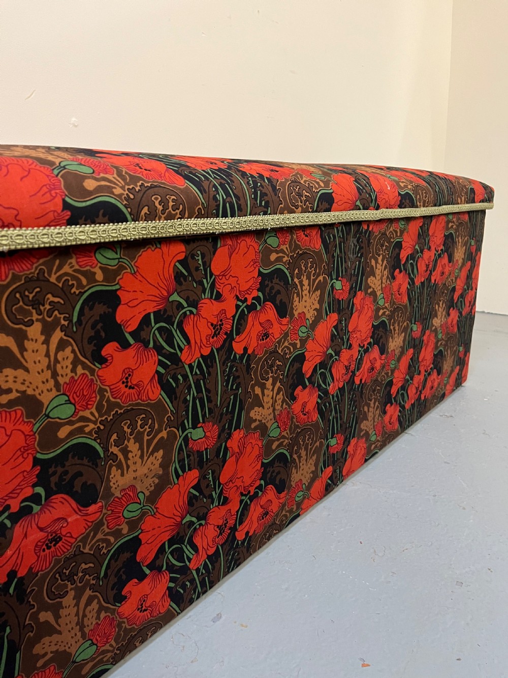 Large upholstered ottoman  View XII