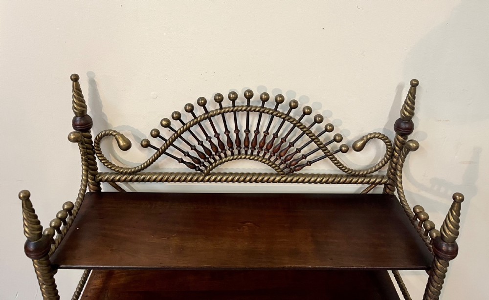 Gilded mahogany etagere View II