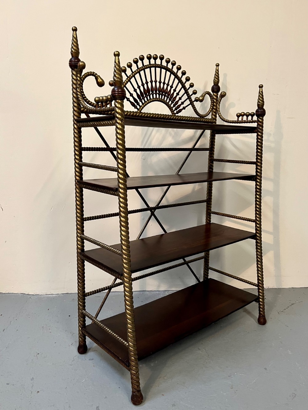Gilded mahogany etagere View XIV