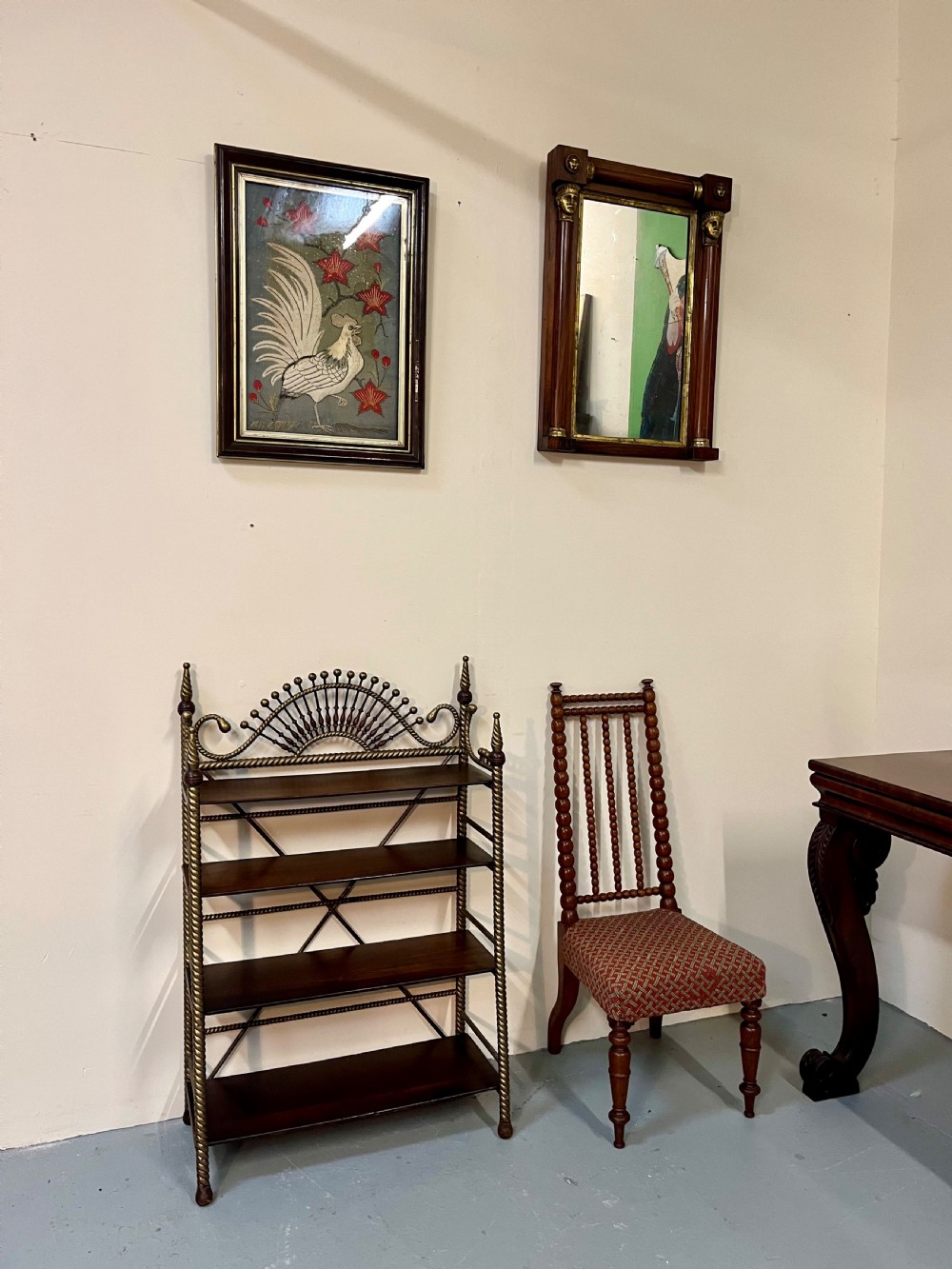 Gilded mahogany etagere View XVII