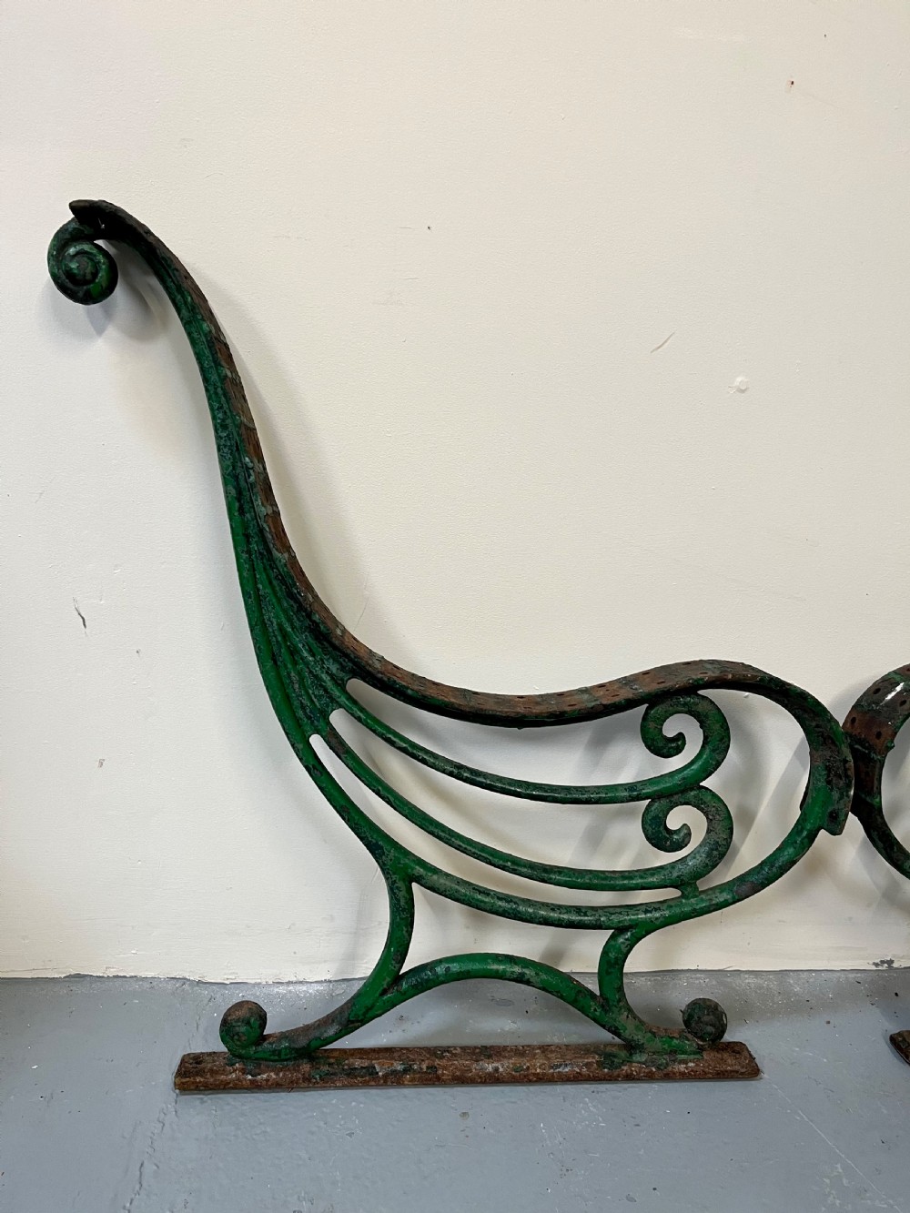 Large cast iron bench ends  View III