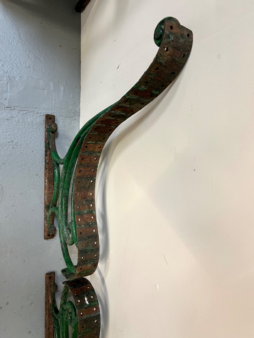 Large cast iron bench ends  View V