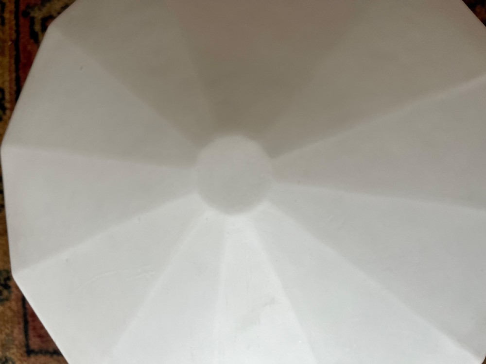 Three large opaline pendant lights  View XVI