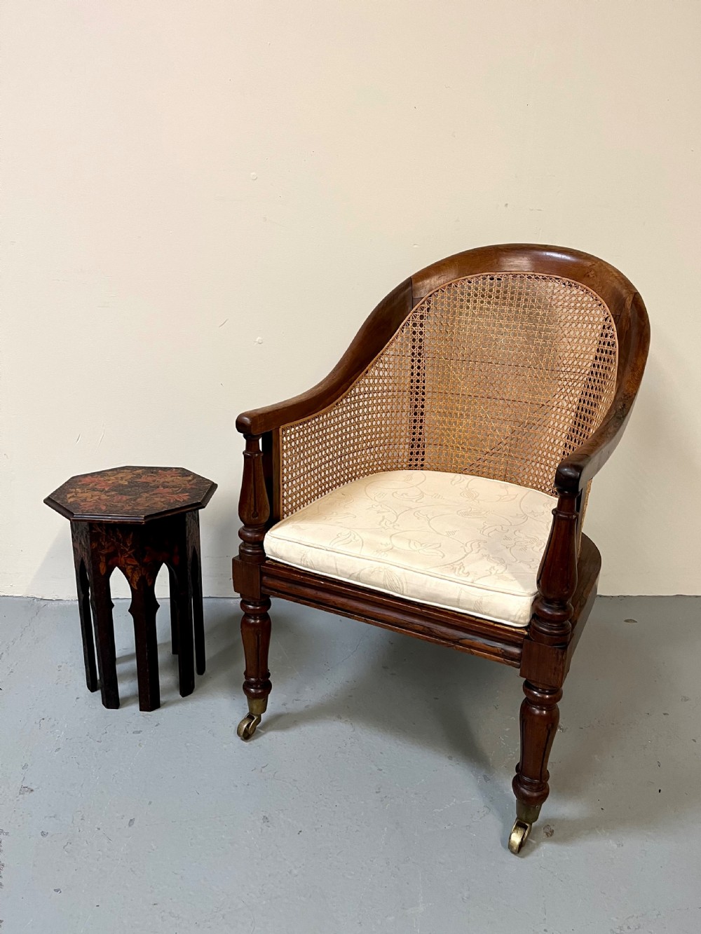 Rosewood bergere armchair View II