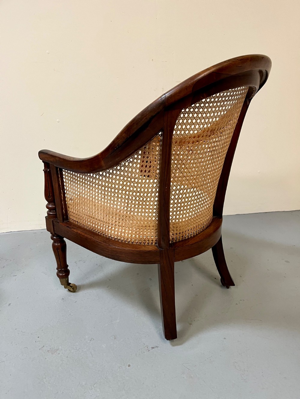 Rosewood bergere armchair View VII