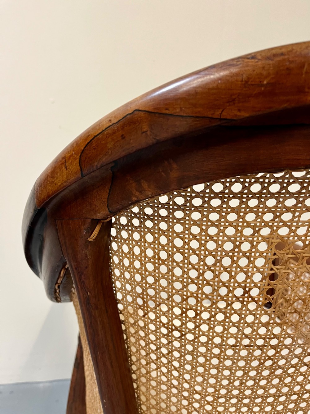 Rosewood bergere armchair View IX