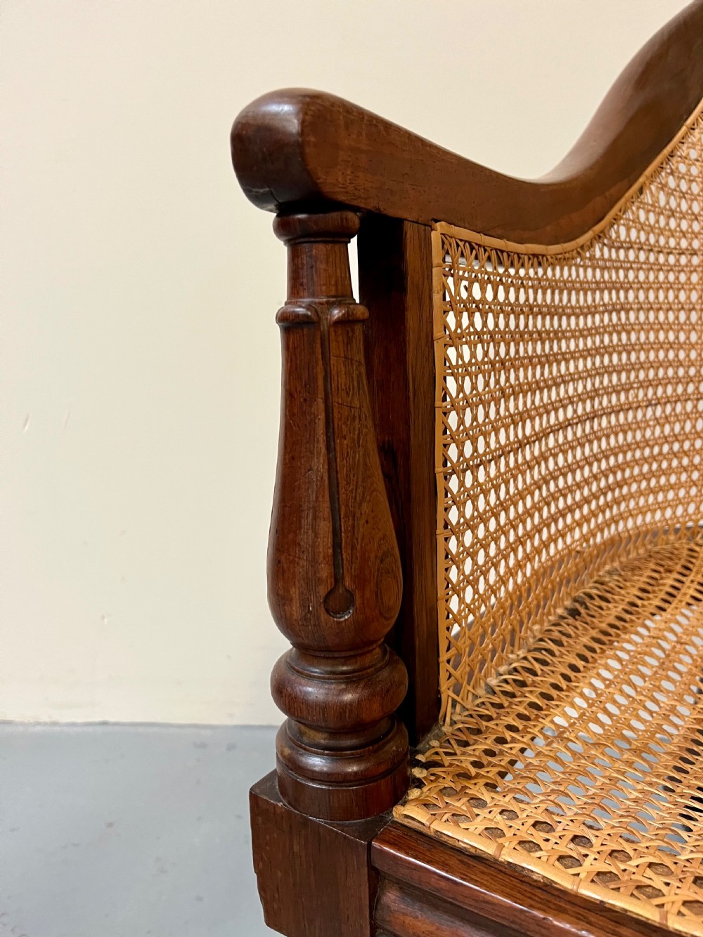 Rosewood bergere armchair View XII