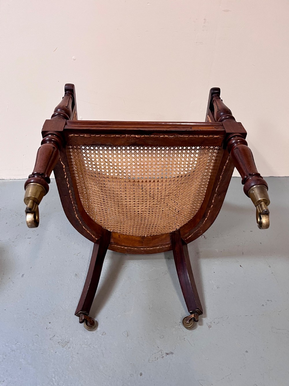 Rosewood bergere armchair View XIII