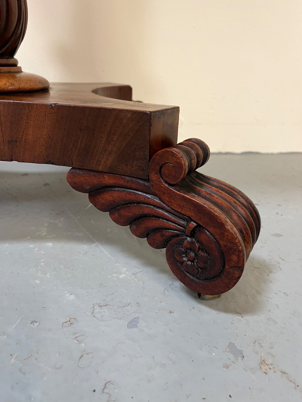 Regency mahogany teapoy View IV