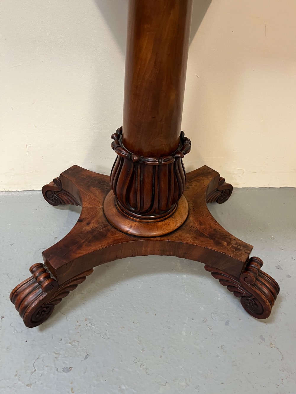 Regency mahogany teapoy View VI