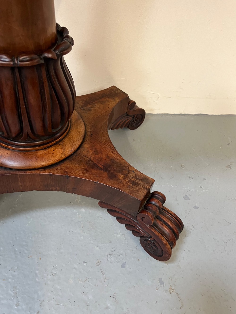 Regency mahogany teapoy View VII