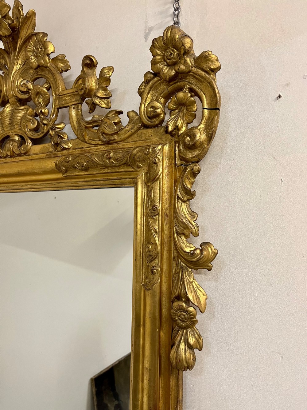 Large gilt wall mirror  View II