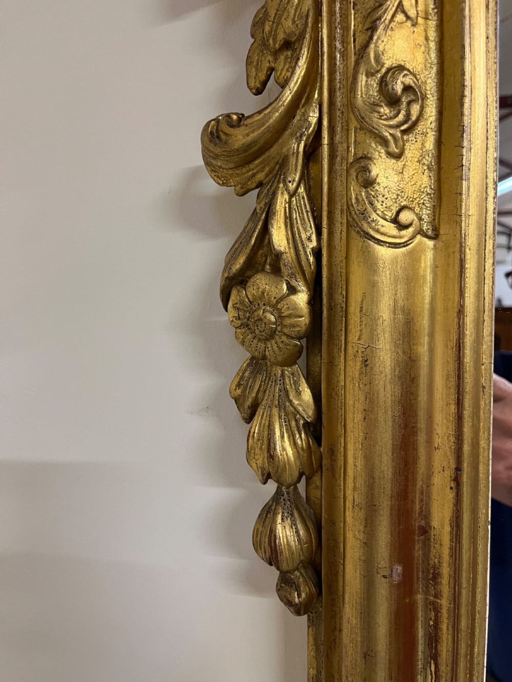 Large gilt wall mirror  View V