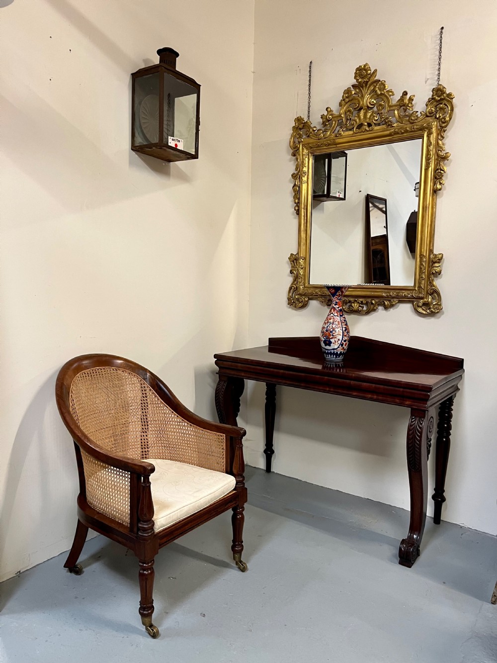 Large gilt wall mirror  View VIII