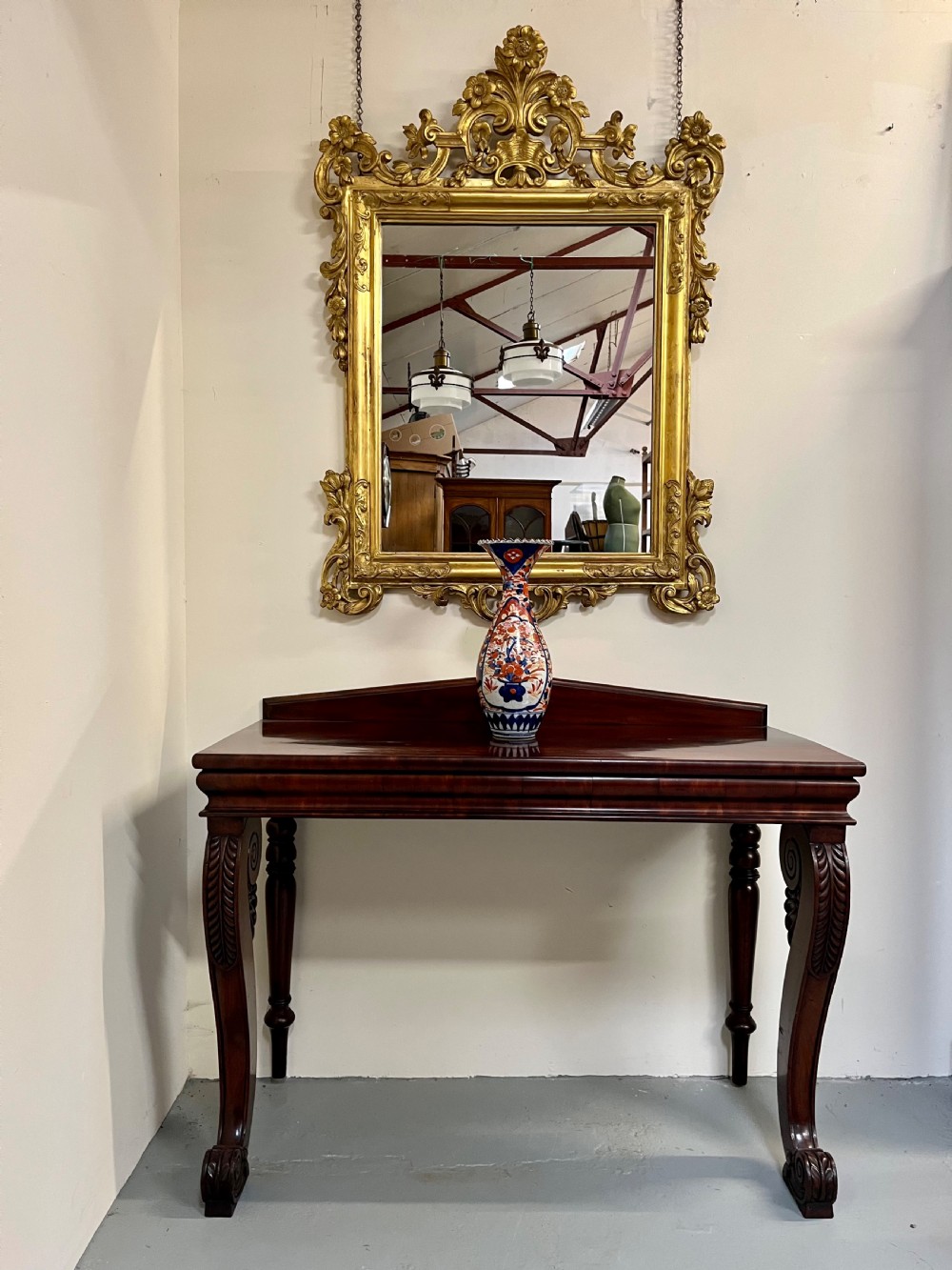 Large gilt wall mirror  View IX