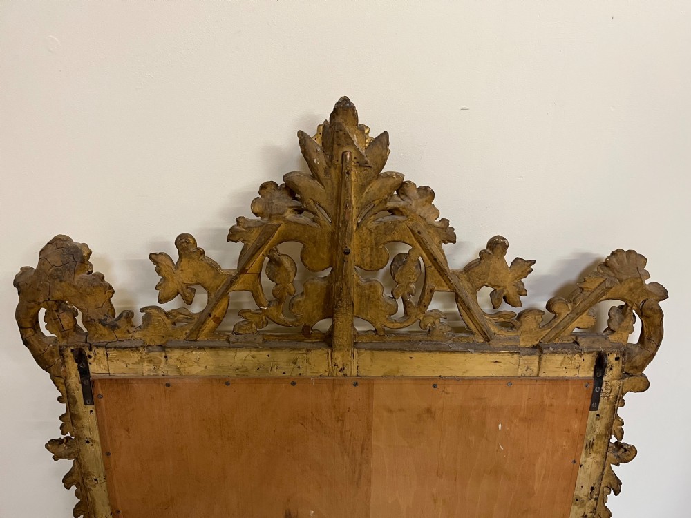 Large gilt wall mirror  View X