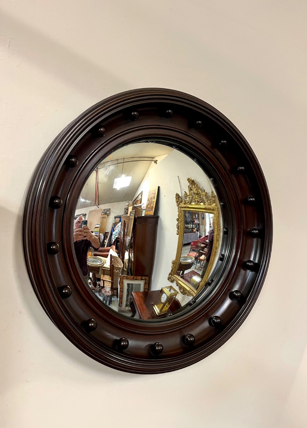 Large Scottish convex mirror 