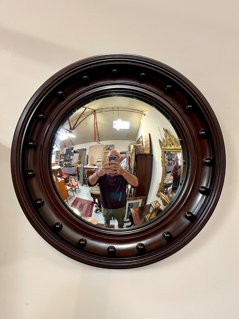 Large Scottish convex mirror  View III