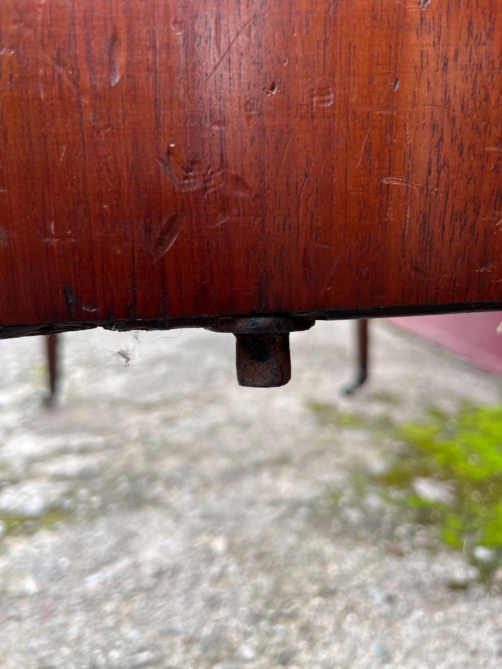 Georgian mahogany six leg sofa  View IV