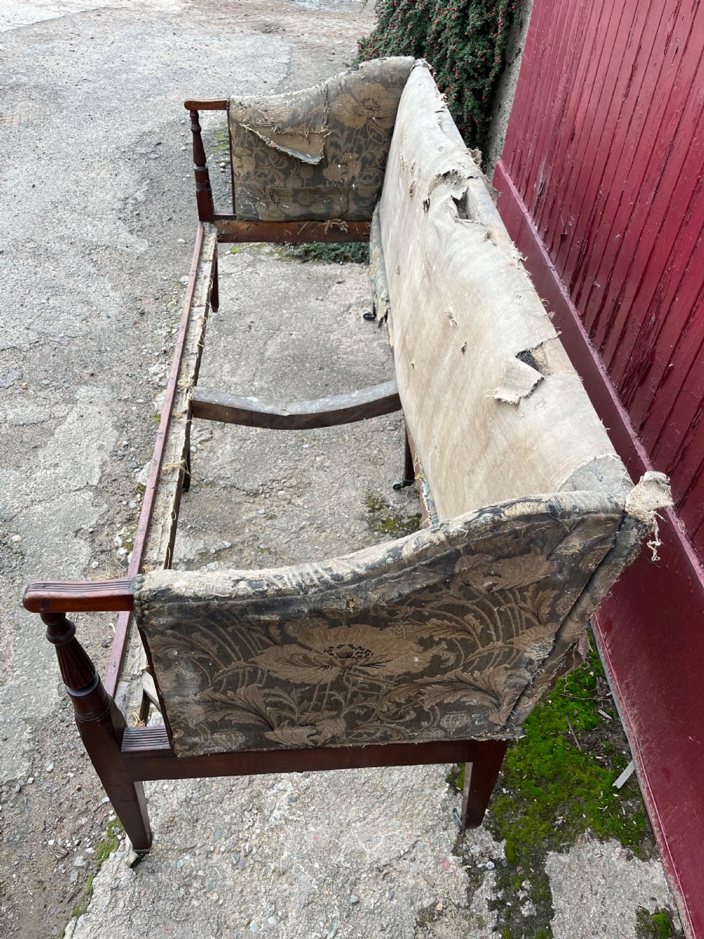 Georgian mahogany six leg sofa  View VI