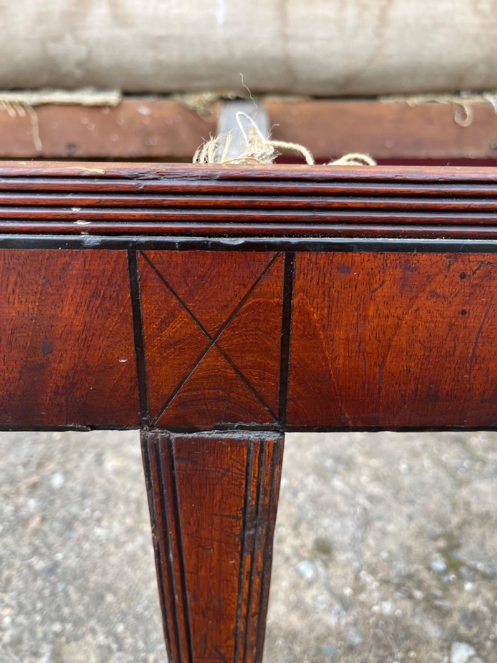 Georgian mahogany six leg sofa  View VIII