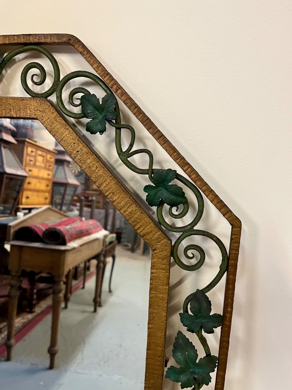 Large french grape and vine mirror  View II