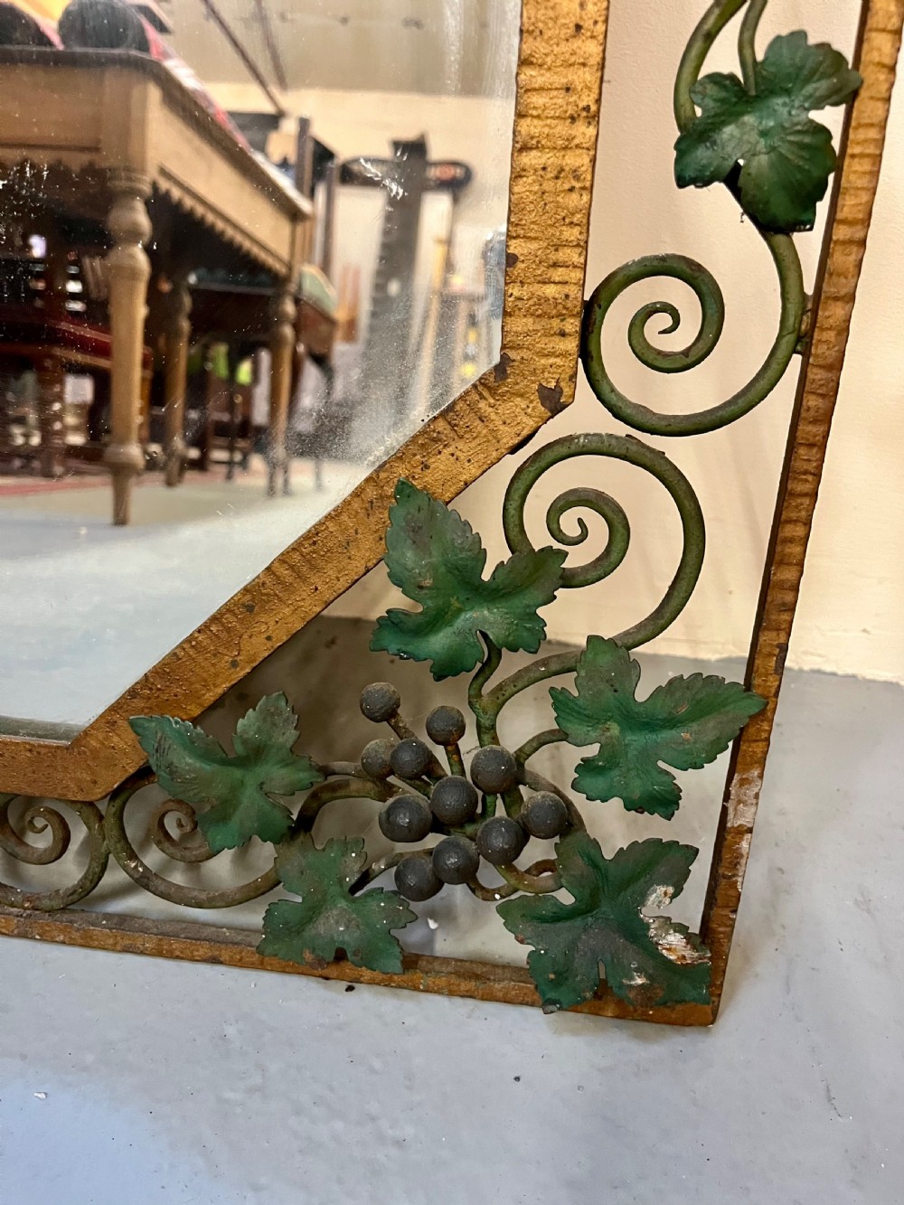 Large french grape and vine mirror  View IV