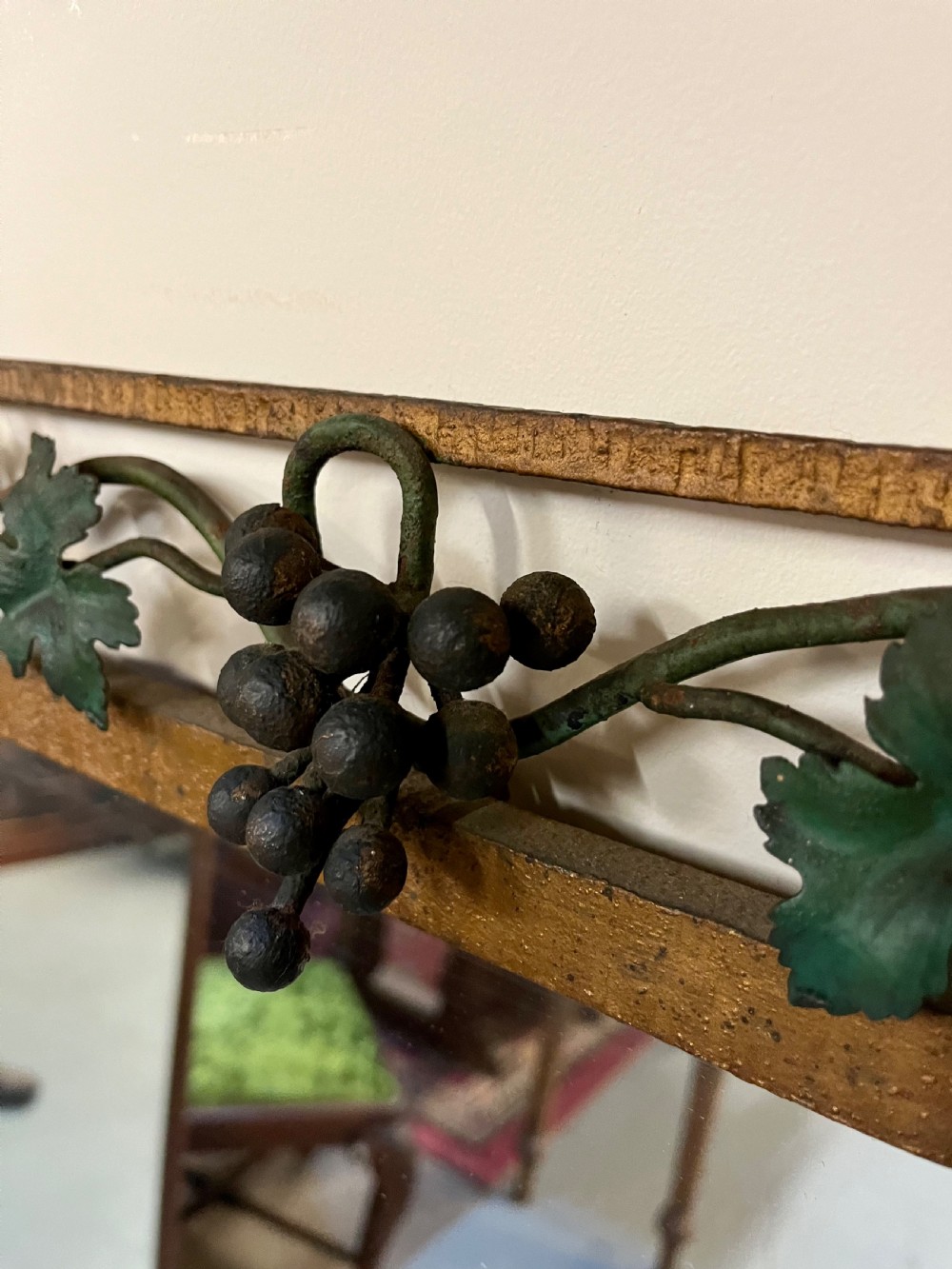 Large french grape and vine mirror  View V