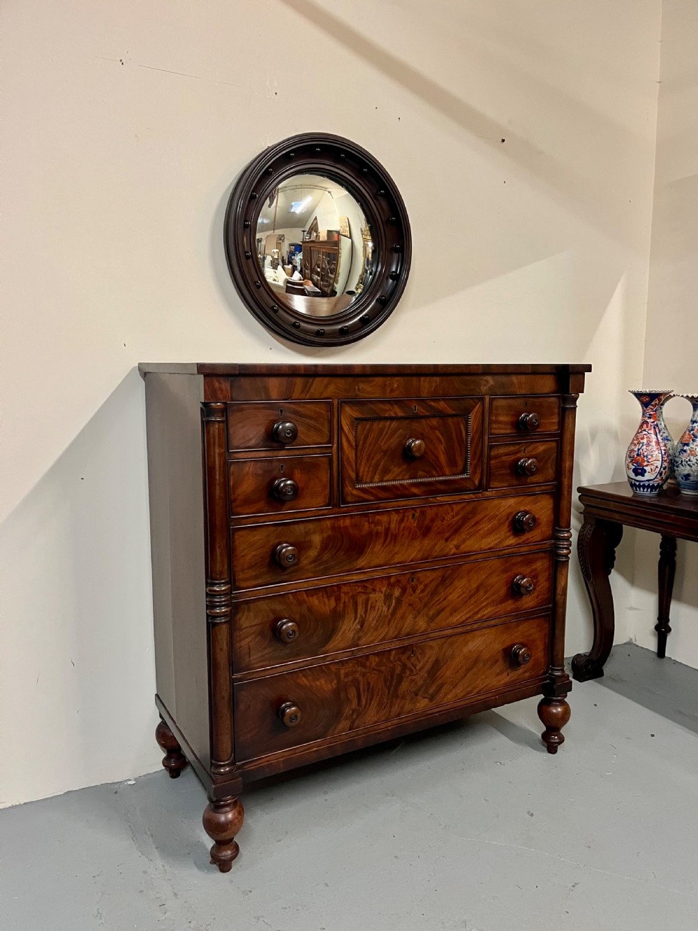 Large mahogany chest of drawers  View II