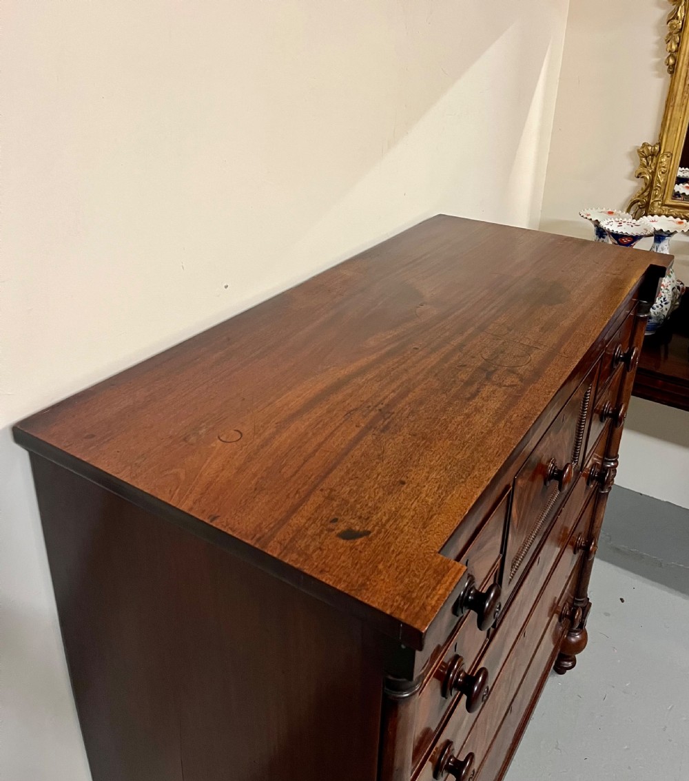 Large mahogany chest of drawers  View V