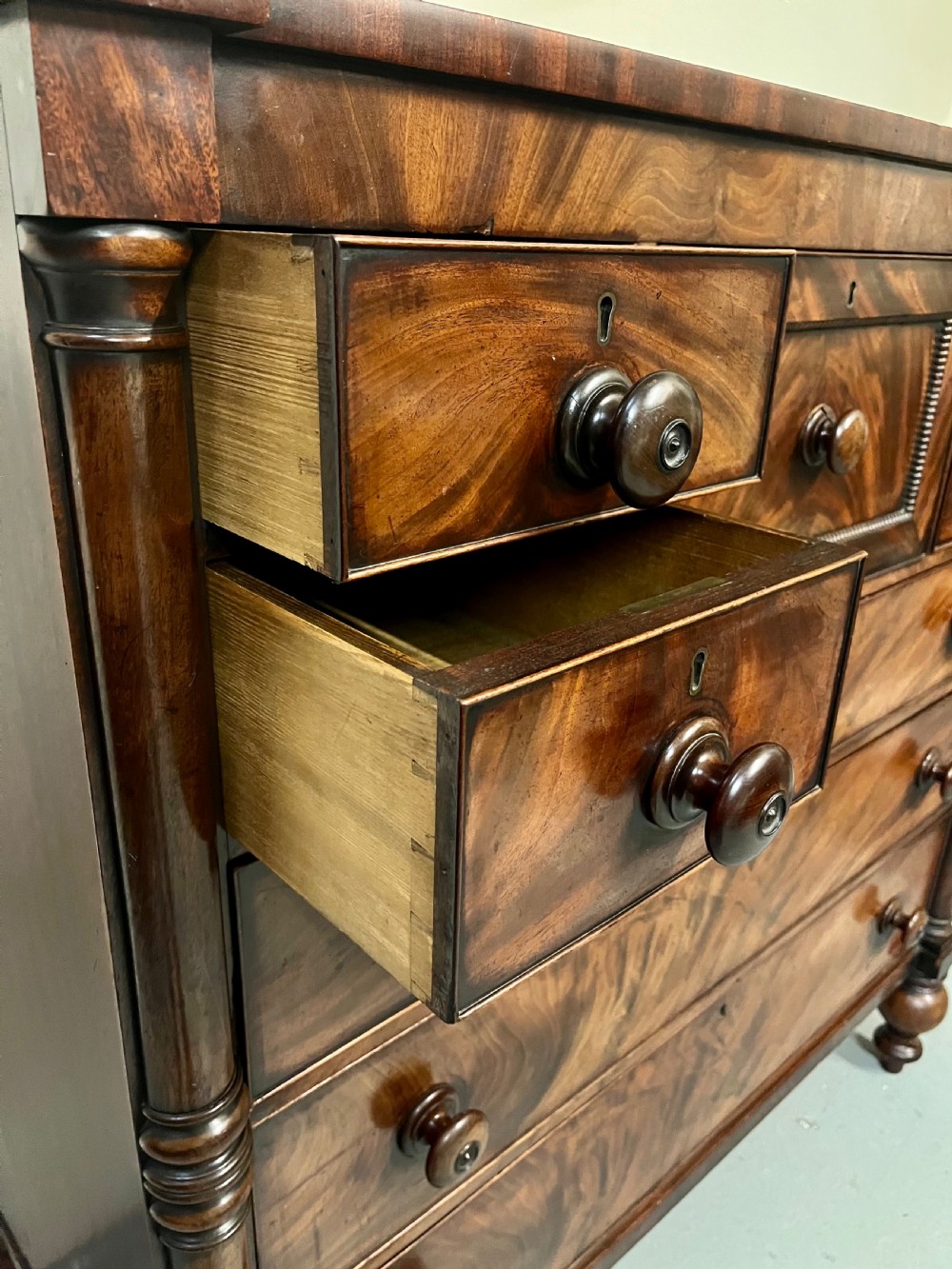 Large mahogany chest of drawers  View XII