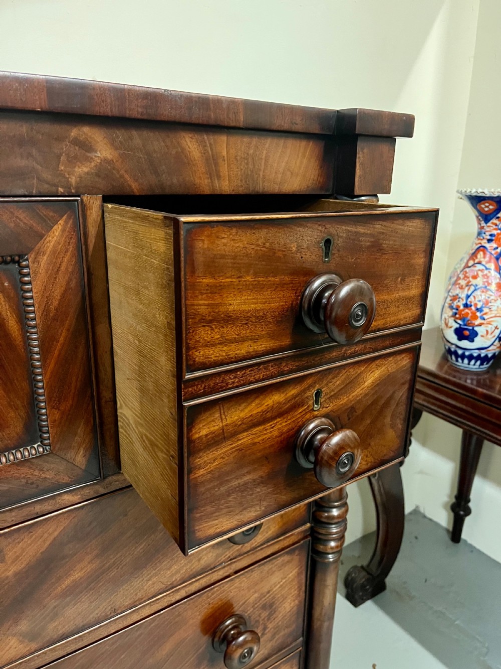 Large mahogany chest of drawers  View XIII
