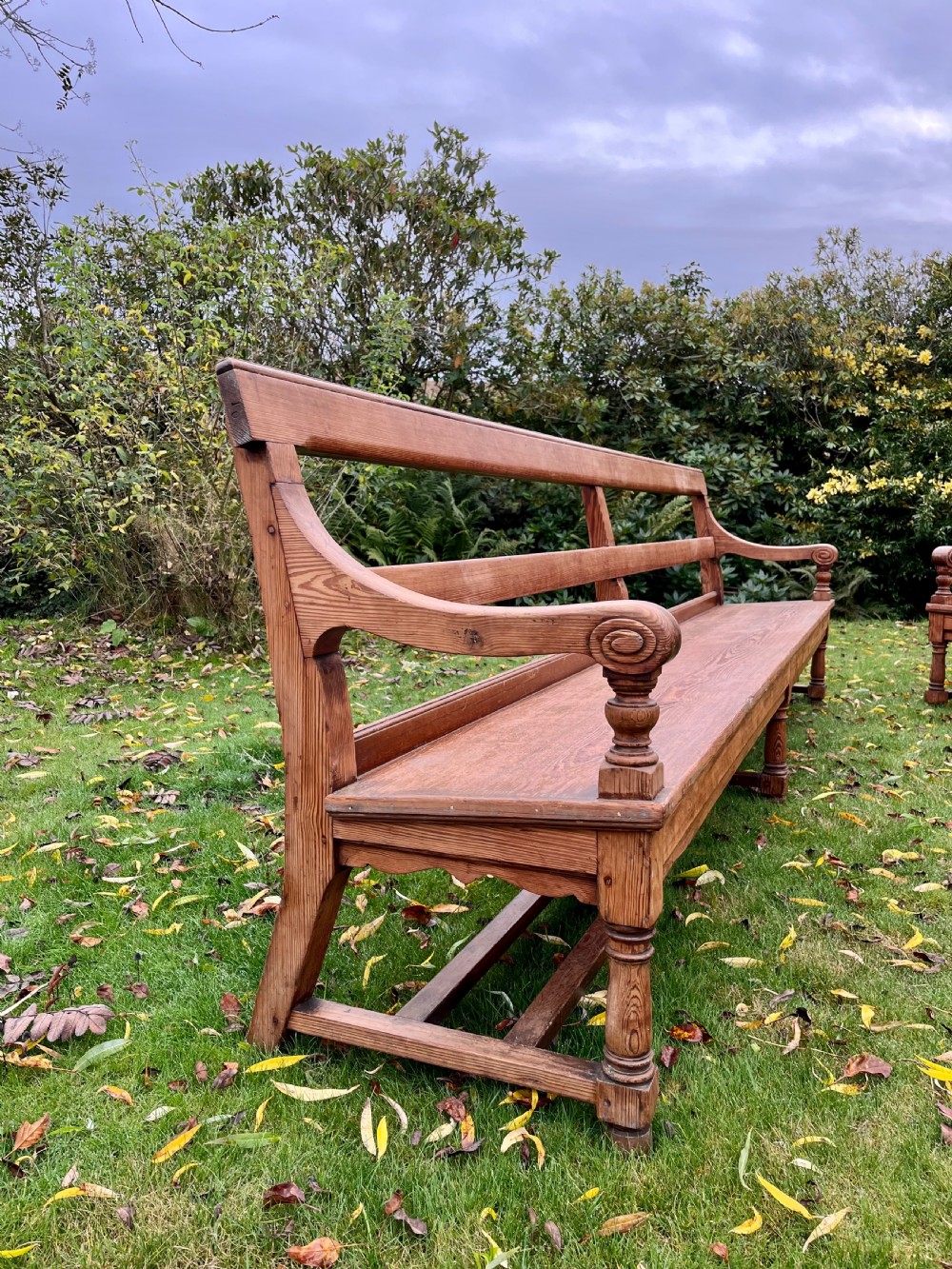 Pair Scottish hall benches  View II