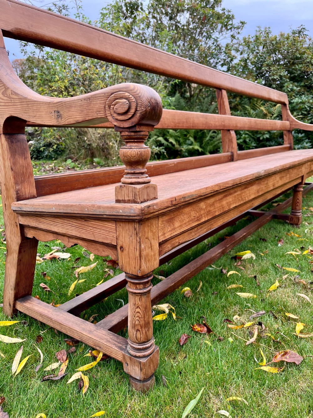 Pair Scottish hall benches  View IV