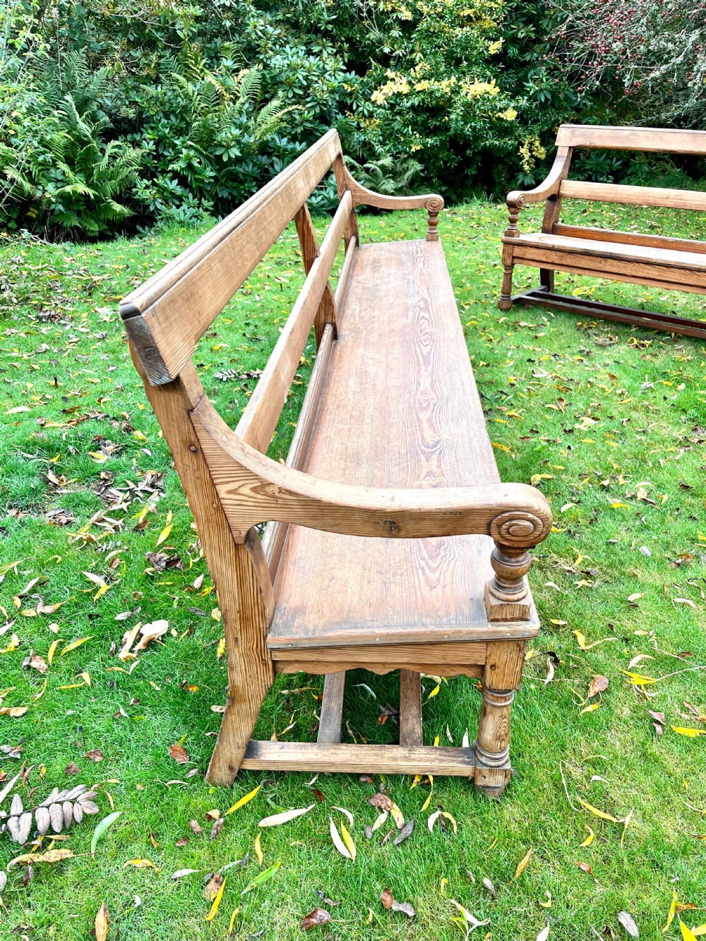 Pair Scottish hall benches  View V