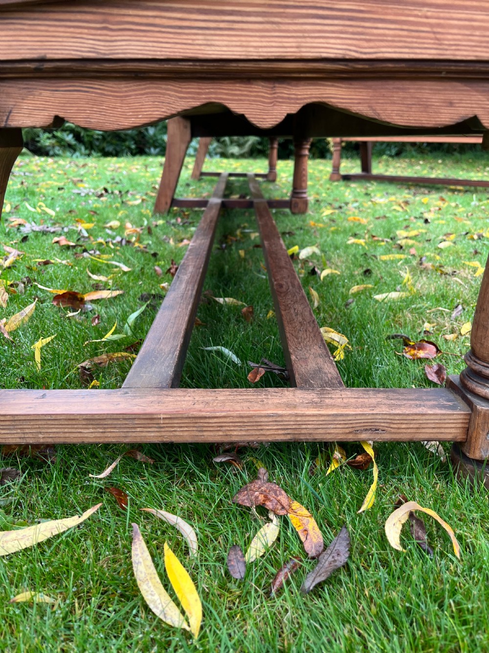 Pair Scottish hall benches  View VIII