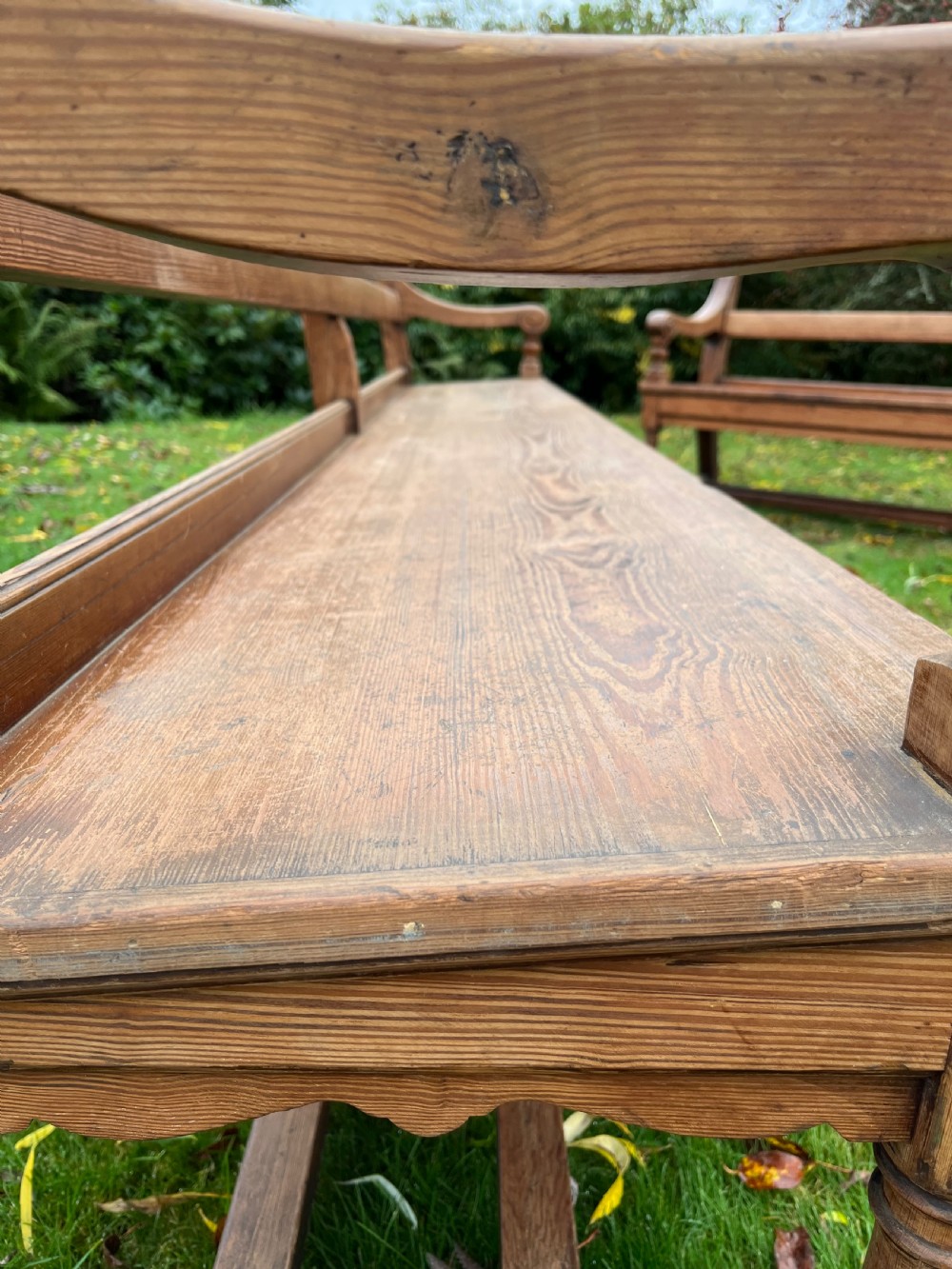 Pair Scottish hall benches  View XI