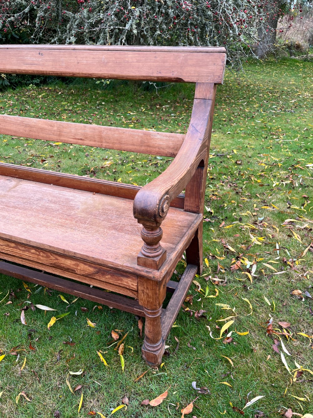 Pair Scottish hall benches  View XII