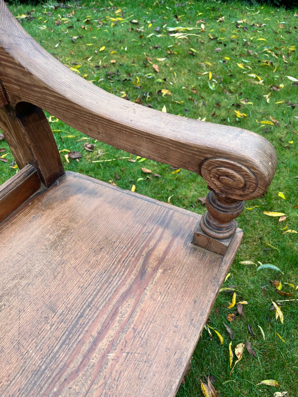Pair Scottish hall benches  View XIII