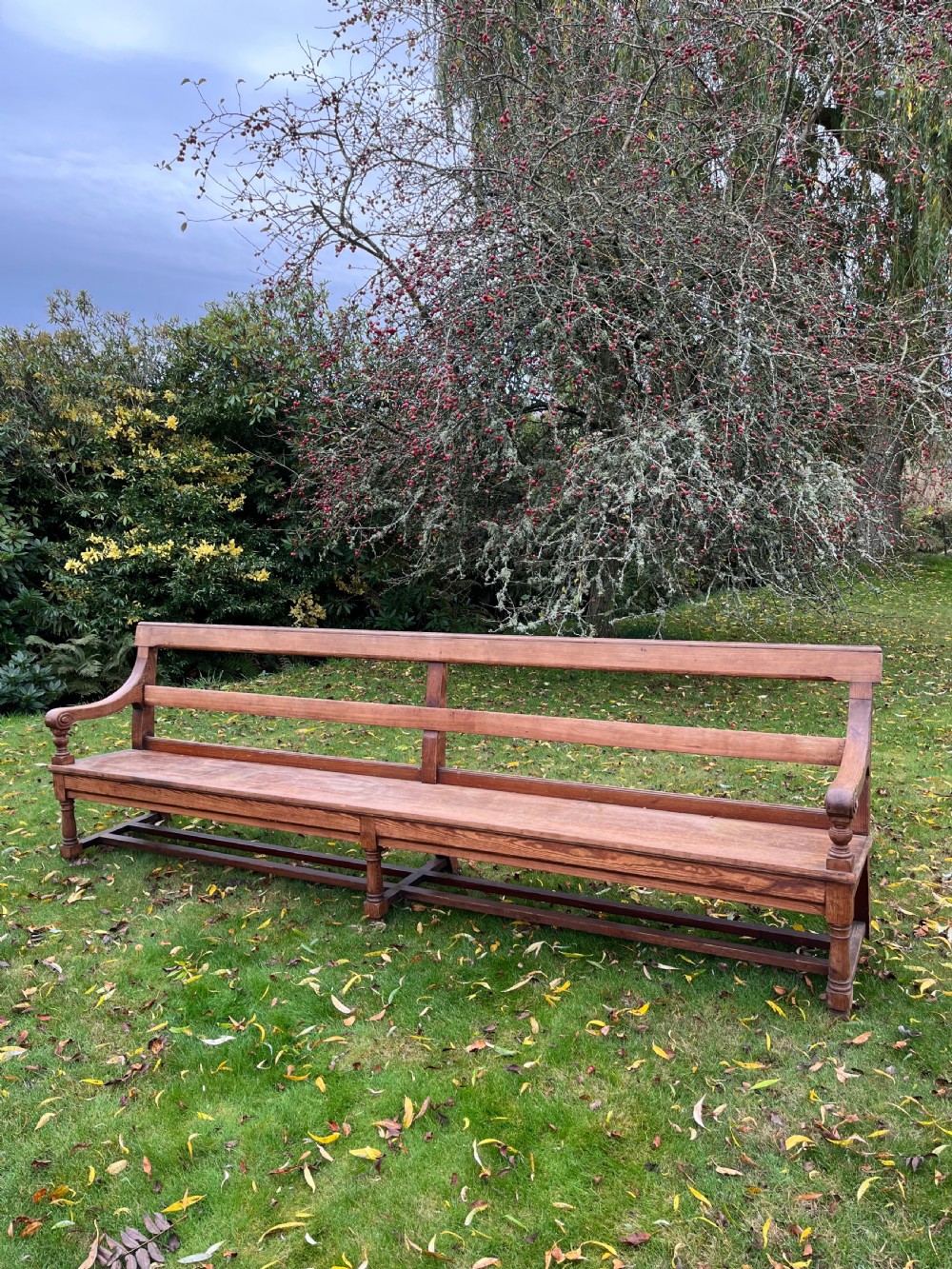 Pair Scottish hall benches  View XIV
