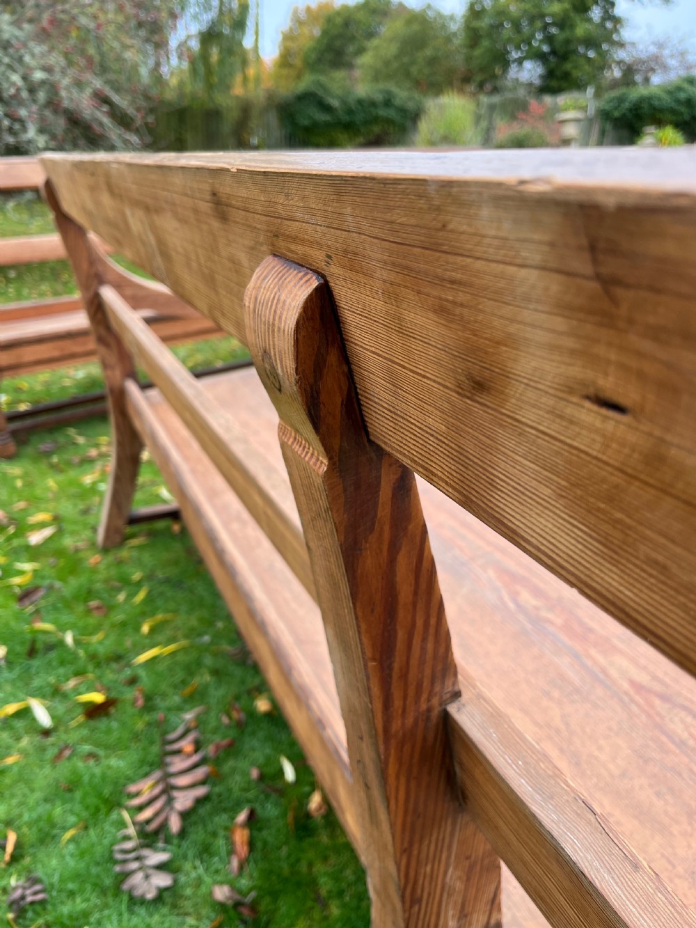 Pair Scottish hall benches  View XIX