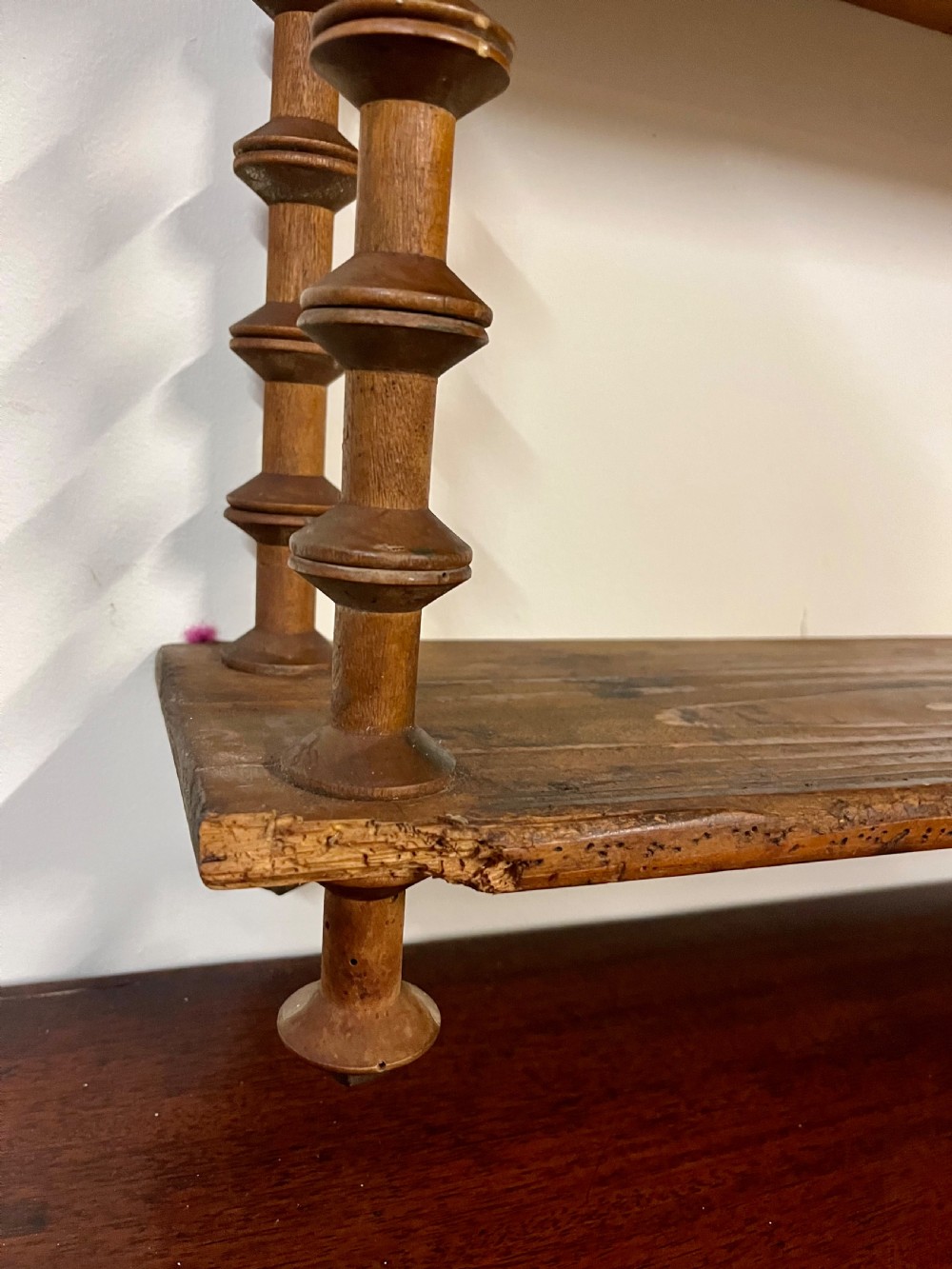 American folk art wall shelves  View V
