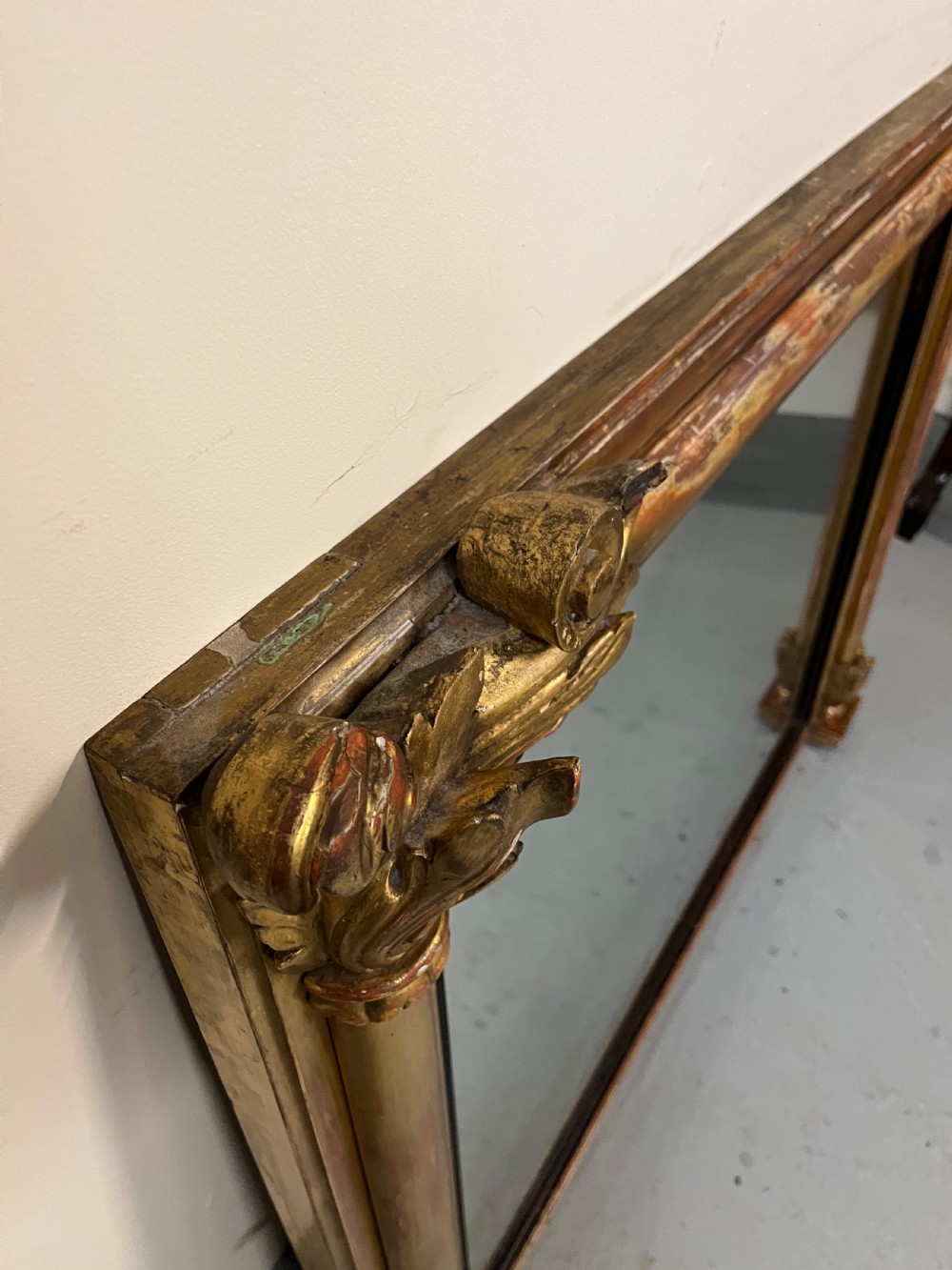 Large regency over mantle mirror  View VIII