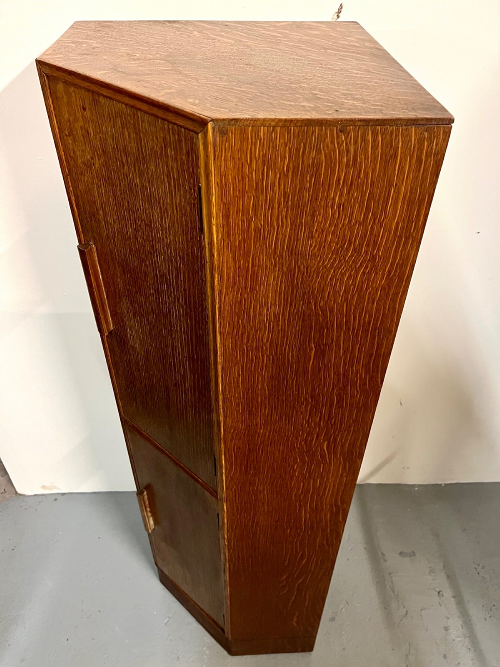 Limed oak standing corner cupboard  View VII