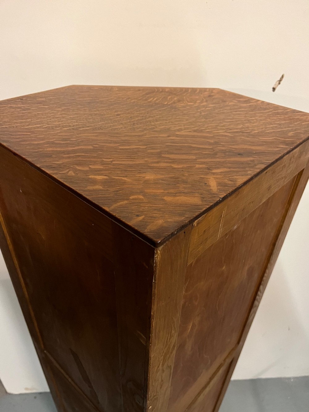 Limed oak standing corner cupboard  View IX