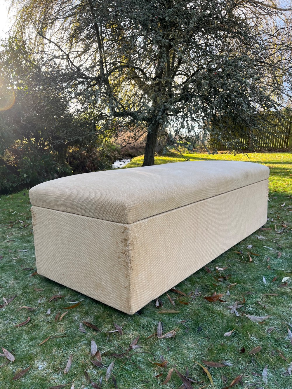 Very large ottoman centre stool