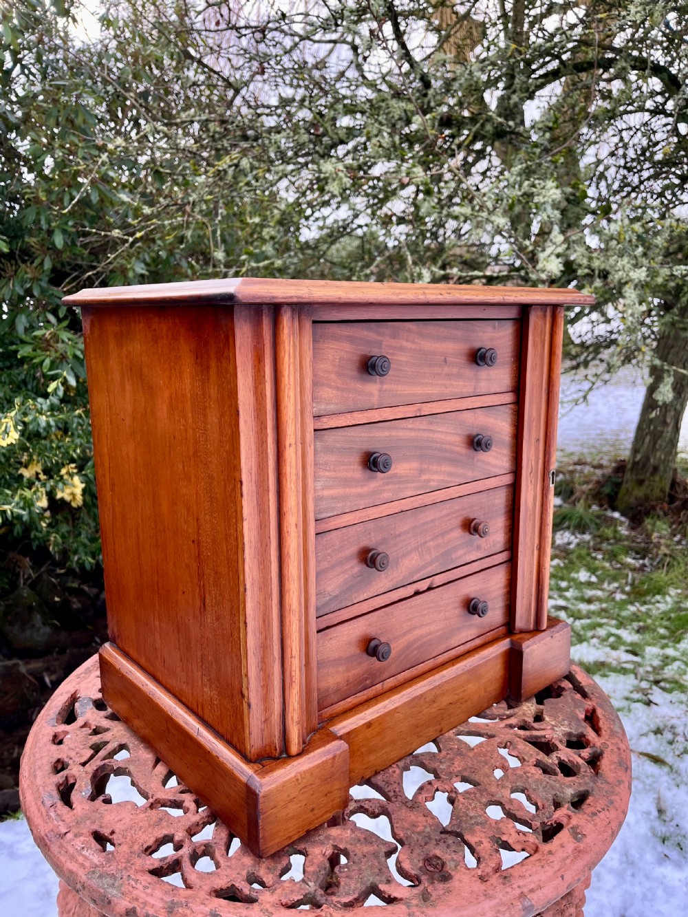 Miniature wellington chest of drawers 